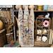 This image shows a 20 inch wooden fence door with wood-birds birds perched on branches. A bless this house message is at the bottom.
